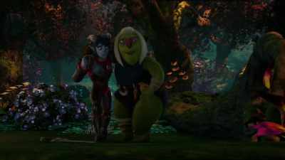 -[shadows shrieking]
-[Morgana cackling] - Wizards: Tales of Arcadia