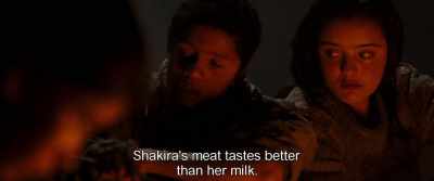 Shakira's meat tastes better
than her milk. - Monos