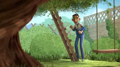 Shall I… uh… the tree house?
For a little-- - The Adventures of Paddington