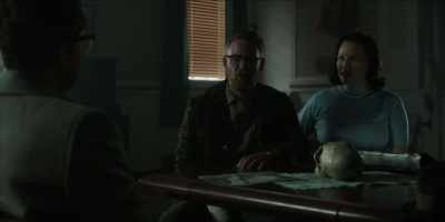 Shape of the moon?
[ Chuckles ] - Project Blue Book