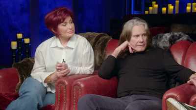 She actually says
"Magic Mirror on the wall." - The Osbournes Want to Believe