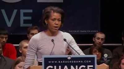 She already clarified herself.
She was very clear about it. - Obama: In Pursuit of a More Perfect Union