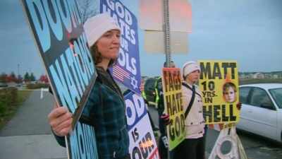 - She also made it her mission
to speak out... - Louis Theroux: Life on the Edge