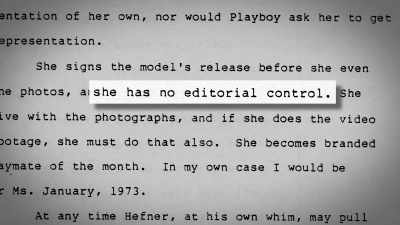 She always has this lurking
in her background, that at any - Secrets of Playboy