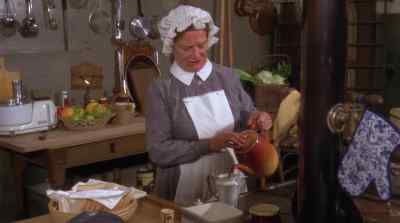 She always has it on a tray in bed. - Something for Everyone