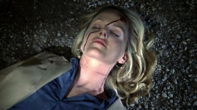 She bled in an upright position
and was moved after death. - CSI: Crime Scene Investigation