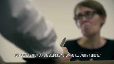She bled like a stuck
pig all over my blouse. - World's Most Evil Killers