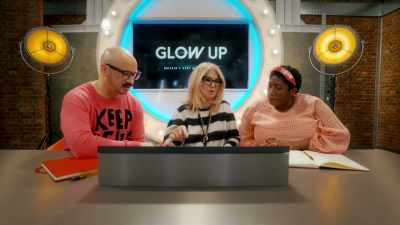 She blocked the brow, - Glow Up: Britain's Next Make-Up Star