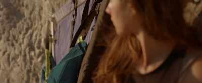 She can't come up and she can't go down.
She's lost all her kit. - The Ledge