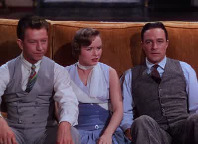 Lina LinaShe can't act she can't sing and she can't danceA triple threat Yeah - Singin' in the Rain