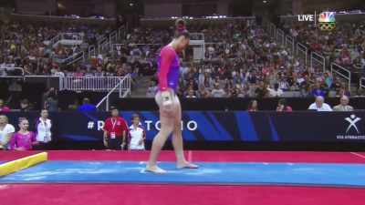 She was capable
of doing this very difficult vault. - Athlete A