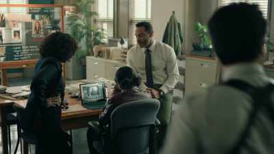 She claims to know nothing
about Lynette's whereabouts, - High Potential