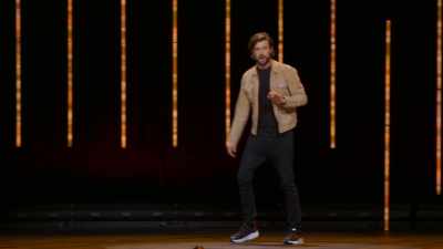 She comes over to my table
and makes a big song and dance - Jack Whitehall: Settle Down