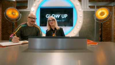 She could run the risk
of cutting that prosthetic so tight - Glow Up: Britain's Next Make-Up Star