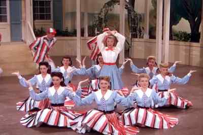 She danced new dances Now and then - Till the Clouds Roll By