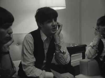 She daren't talk.
There's a woman here, you see, - Beatles '64