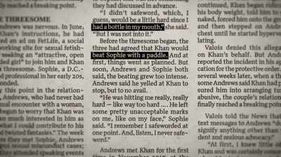She described
being force fed alcohol, - Louis Theroux: The Night in Question