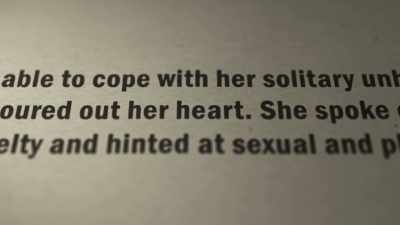 She describes how alone
and unhappy she felt. - The Murder of Sandra Rivett