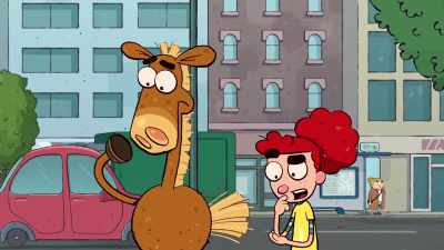 - She did avoid going
on the same board as us, though. - It's Pony
