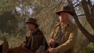 She did have quite a shock - Back to the Future Part III