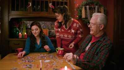 She didn't even care
that she was vacuuming up - The Christmas Listing