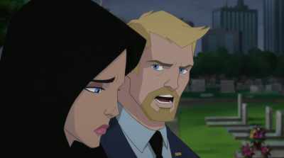 She didn't get hit
by a ricochet either, - Wonder Woman: Bloodlines