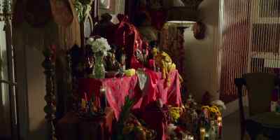 She didn't
see the rebuilt altar right away, - Bad Monkey