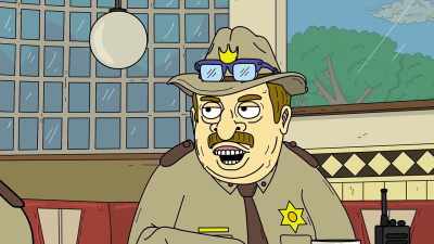 She dropped the pie
on purpose, - Momma Named Me Sheriff