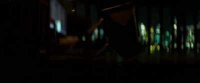 She eats her lunch
under the bleachers. - Inside