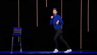 She gives it all the:
"Yeah, I've got my reusable coffee cup - Jack Whitehall: I'm Only Joking