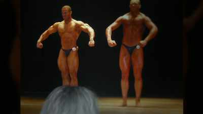 She goes, "Smile.
You're beautiful." - Breaking Olympia: The Phil Heath Story
