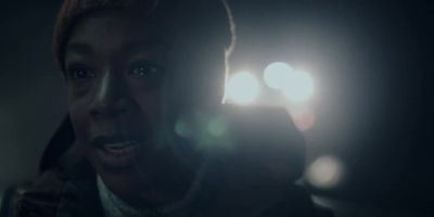 She got knocked
to the ground in... - The Handmaid's Tale