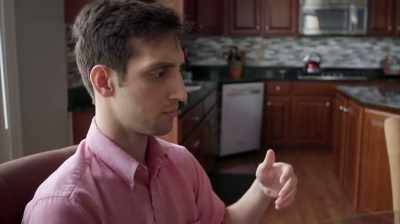 She grabbed a white towel
to go shower. - Louis Theroux: The Night in Question