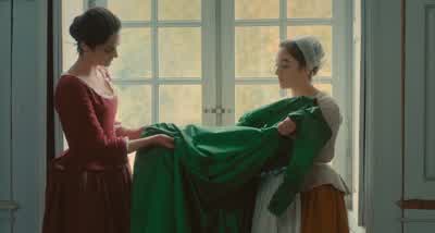 She has no dresses yet and wears her convent clothes. - Portrait of a Lady on Fire