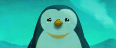 She held her baby penguin tight. - Be with You