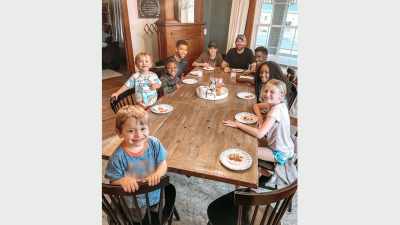 She homeschools the kids, - Down Home Fab