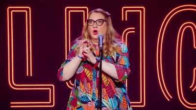 [SHE IMITATES A RECORDER]:
♪ Ho-ho-ho-ho ♪ - Sarah Millican: Bobby Dazzler