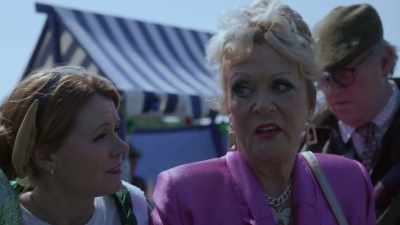 She is, Mum, yeah.
- I know. I can smell my own. - Blood Actually: A Murder, They Hope Mystery