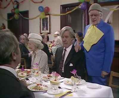 She keeps backing away from my suit. - Last of the Summer Wine