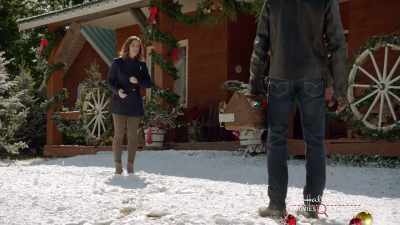 She kept nudging him to
stop talking, - Northern Lights of Christmas