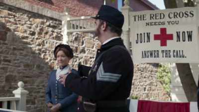 She is known as Miss Clara Barton, - The Gilded Age