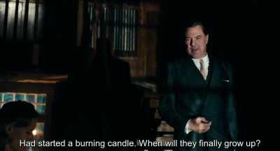 She Left a candle burning.
When will she finally grow up?
. - Never Look Away