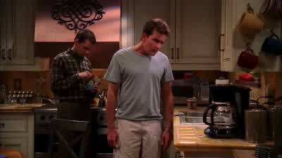 She left before she made the coffee. - Two and a Half Men