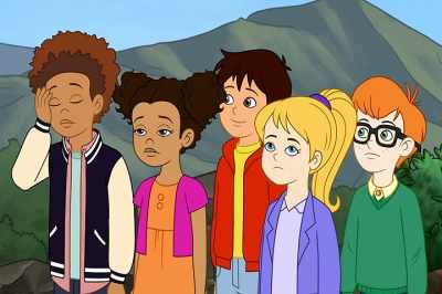She may be new, but she knows
how to work the wedgie-nator. - The Magic School Bus Rides Again