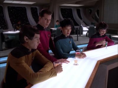 She must have left on that shuttle. - Star Trek: The Next Generation