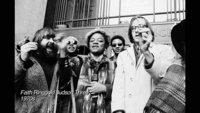 She was protesting
at The Whitney, - Black Art: In the Absence of Light