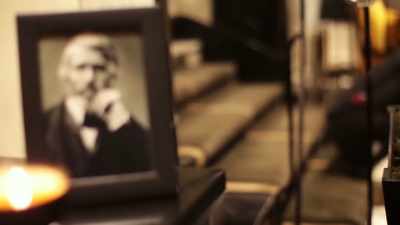She was reading Thomas Carlyle
and enjoyed his work so much, - Always at The Carlyle