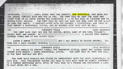 She had recently
discovered a police report - A Friend of the Family: True Evil