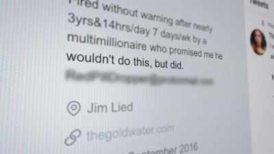 She responded to me, saying,
"Whatever Jim and Ron told you, - Q: Into the Storm