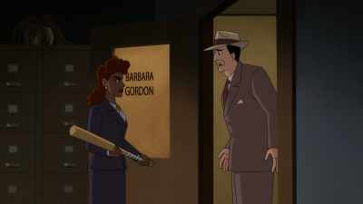 She runs a mob.
She's a scary lady! Please! - Batman: Caped Crusader